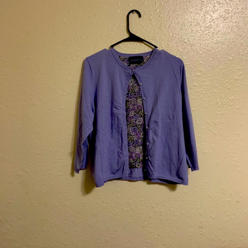 Charter club button up cardigan